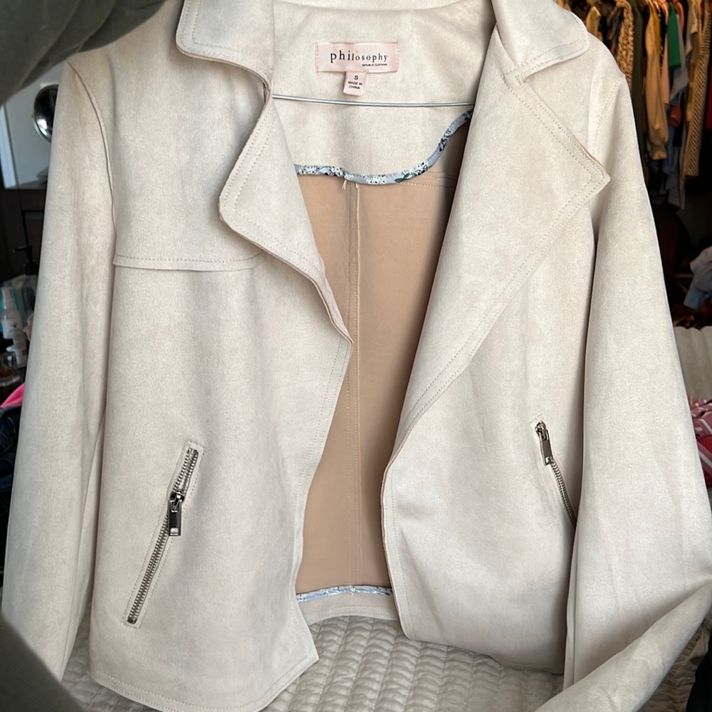 Philosophy Jacket. Never worn! Faux leather.